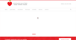 Desktop Screenshot of espaconutre.com.br
